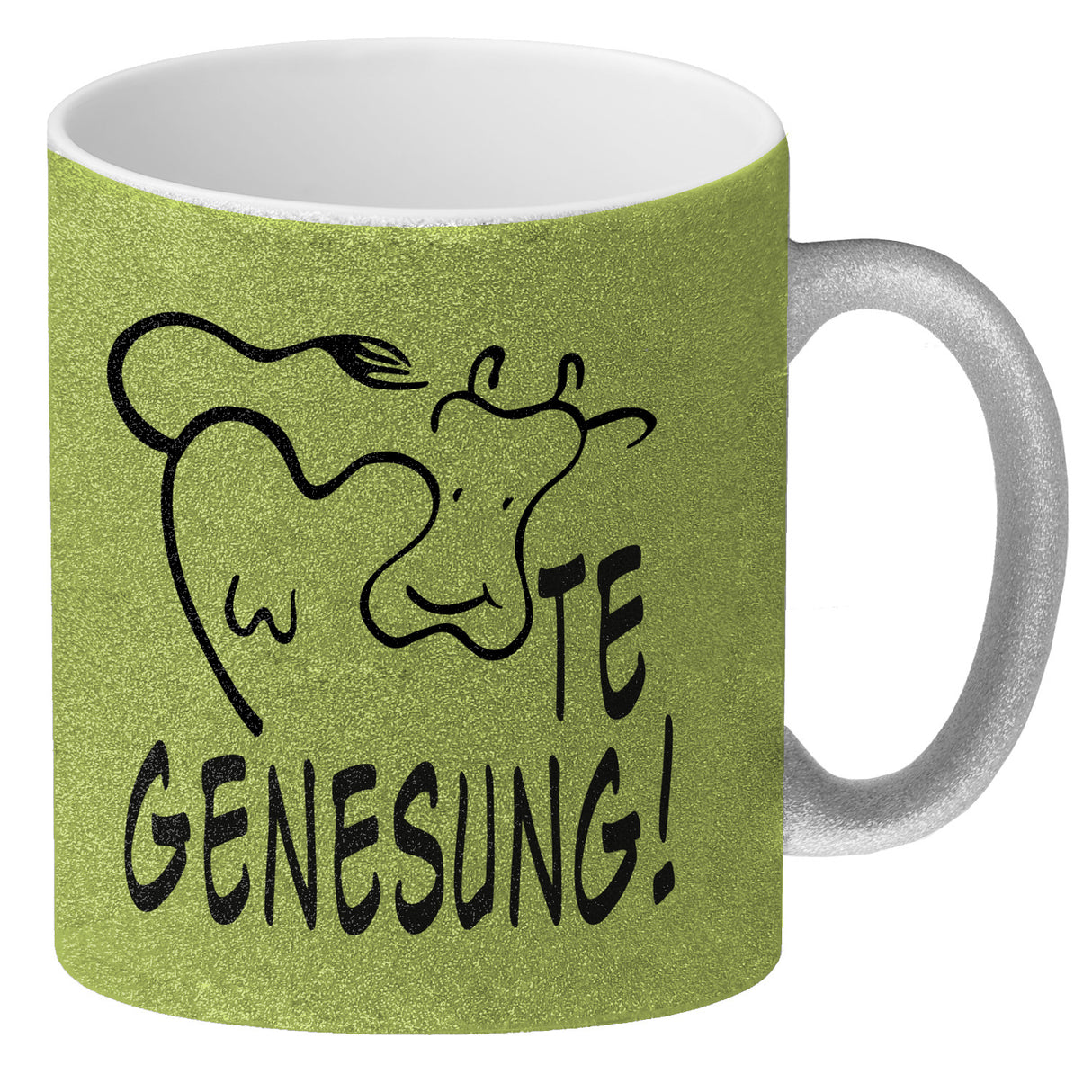 KUHte Genesung Kaffeebecher mit Kuh Motiv