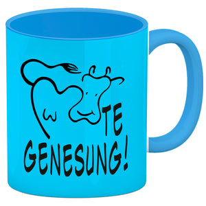 KUHte Genesung Kaffeebecher mit Kuh Motiv