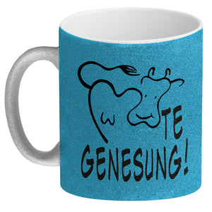 KUHte Genesung Kaffeebecher mit Kuh Motiv