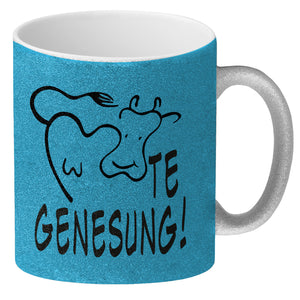 KUHte Genesung Kaffeebecher mit Kuh Motiv