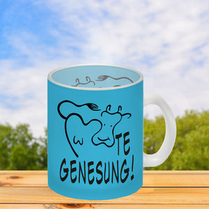 KUHte Genesung Kaffeebecher mit Kuh Motiv