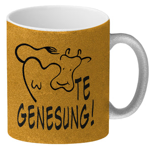 KUHte Genesung Kaffeebecher mit Kuh Motiv