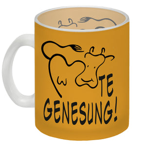 KUHte Genesung Kaffeebecher mit Kuh Motiv