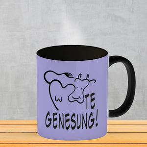KUHte Genesung Kaffeebecher mit Kuh Motiv