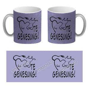 KUHte Genesung Kaffeebecher mit Kuh Motiv