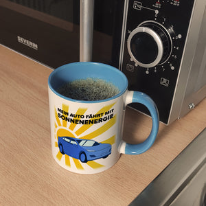 Mein Auto fährt mit Sonnenenergie Kaffeebecher