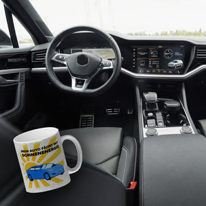Mein Auto fährt mit Sonnenenergie Kaffeebecher