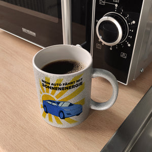 Mein Auto fährt mit Sonnenenergie Kaffeebecher