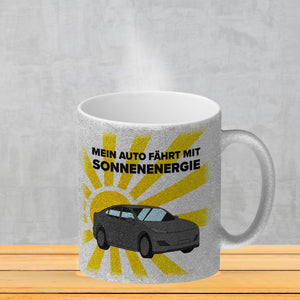 Mein Auto fährt mit Sonnenenergie Kaffeebecher