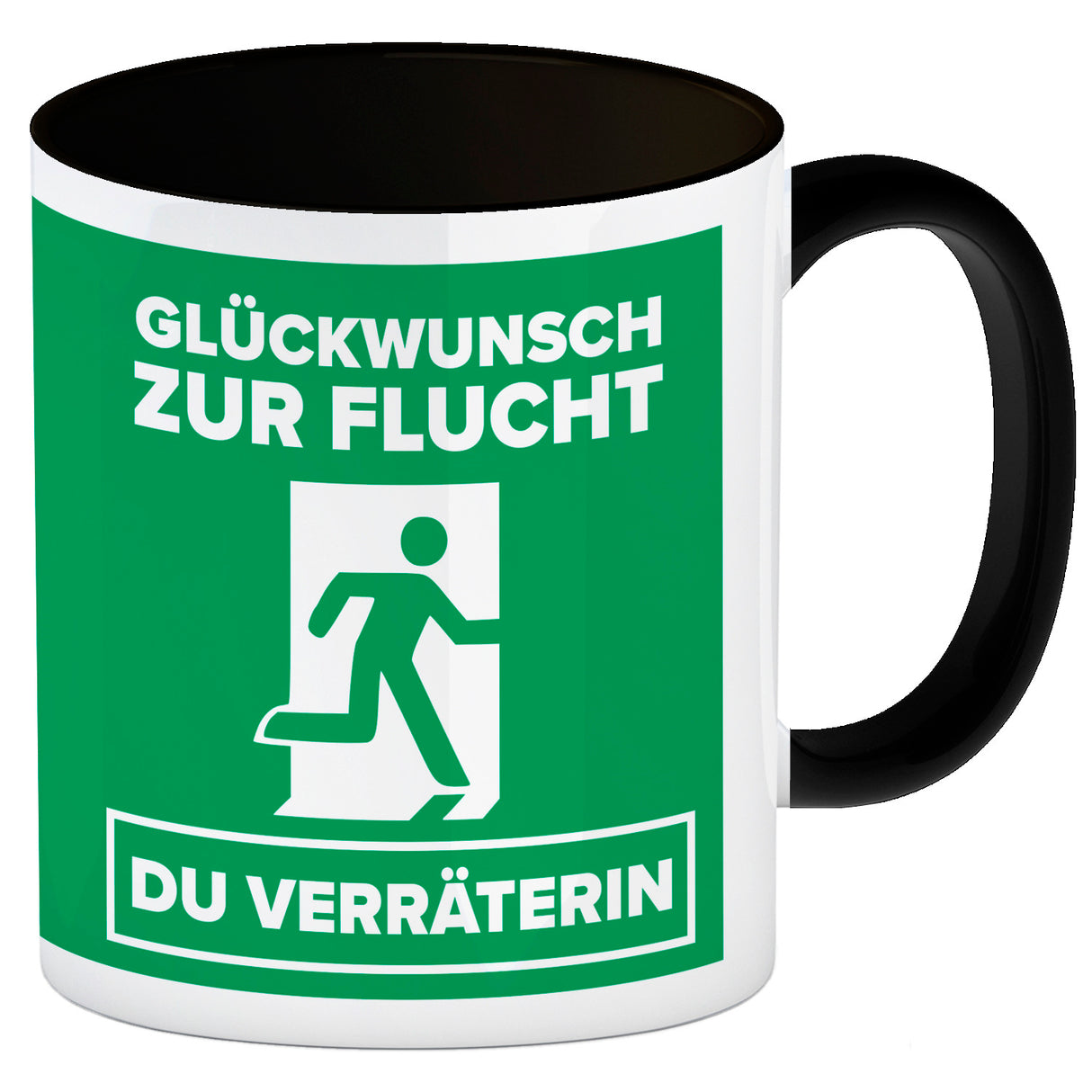 Glückwunsch zur Flucht du Verräter Kaffeebecher