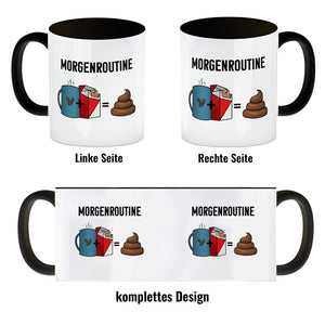 Meine Morgenroutine Kaffee + Kippe = Kacken Kaffeebecher