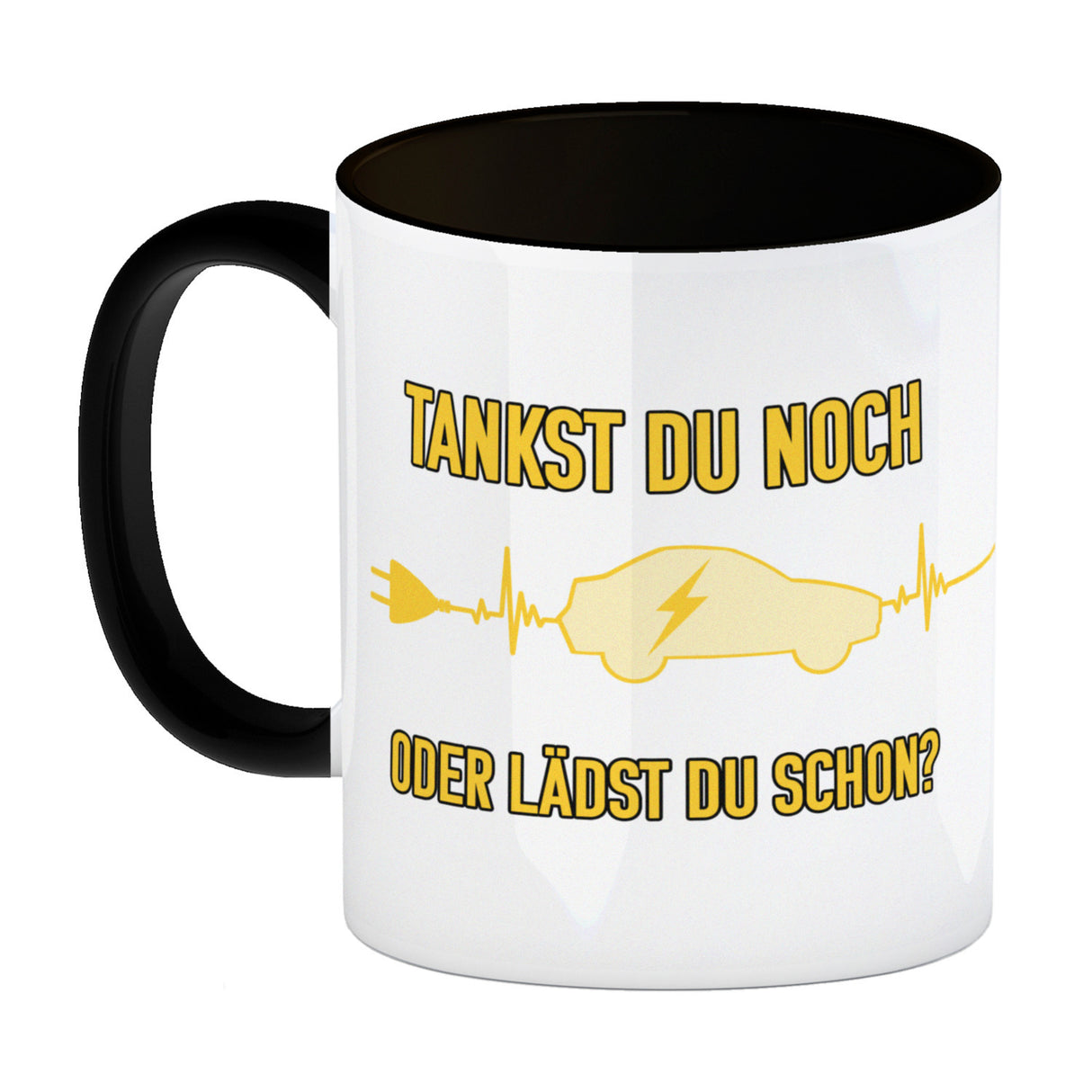 Tankst du noch oder lädst du schon Kaffeebecher mit Elektroauto