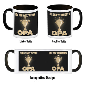 Für den weltbesten Opa Kaffeebecher mit Pokal