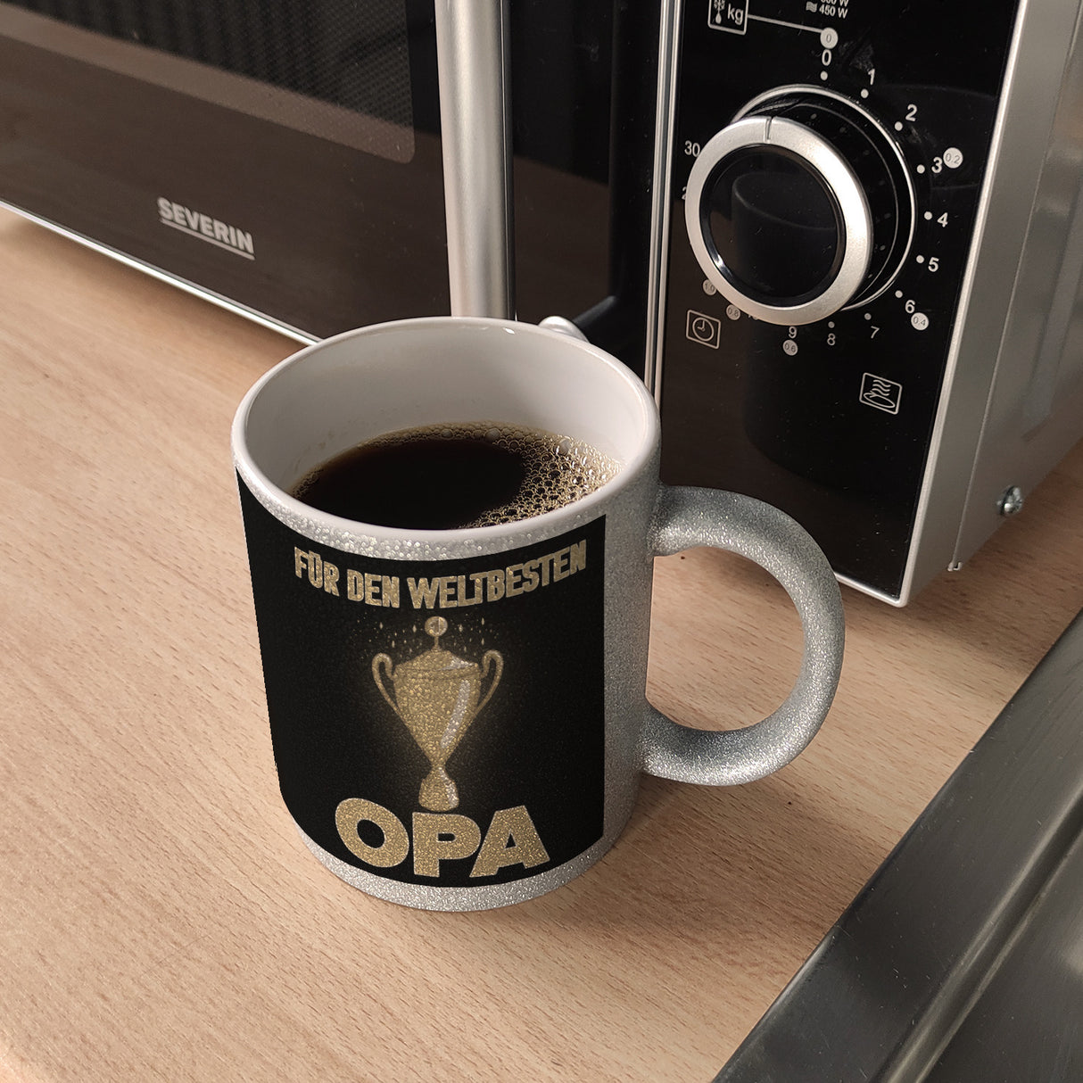 Für den weltbesten Opa Kaffeebecher mit Pokal