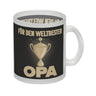 Für den weltbesten Opa Kaffeebecher mit Pokal