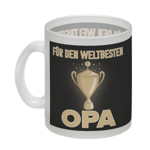 Für den weltbesten Opa Kaffeebecher mit Pokal