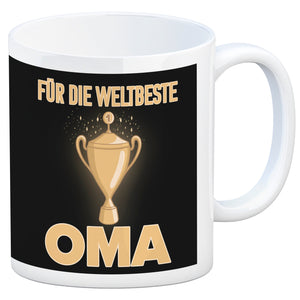 Für den weltbesten Opa Kaffeebecher mit Pokal