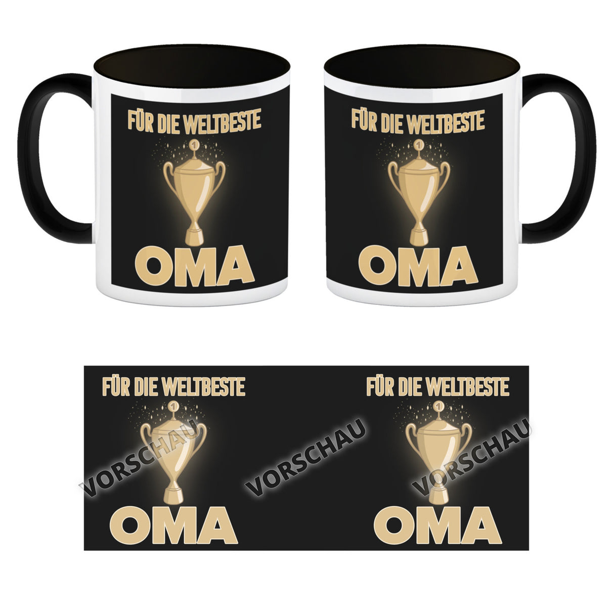 Für den weltbesten Opa Kaffeebecher mit Pokal