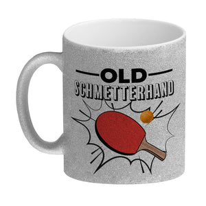 Old Schmetterhand Tischtennis Wortspiel Kaffeebecher