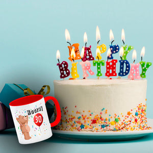 Kaffeebecher für den 30. Geburtstag mit Motiv: Hooray