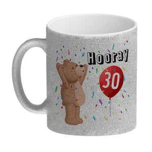 Kaffeebecher für den 30. Geburtstag mit Motiv: Hooray