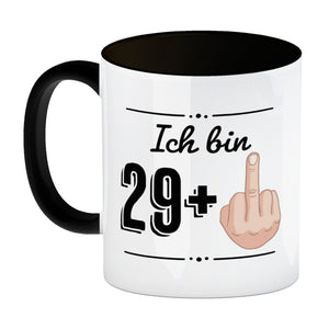 Kaffeebecher für den 30. Geburtstag mit Motiv: Mittelfinger