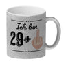 Kaffeebecher für den 30. Geburtstag mit Motiv: Mittelfinger