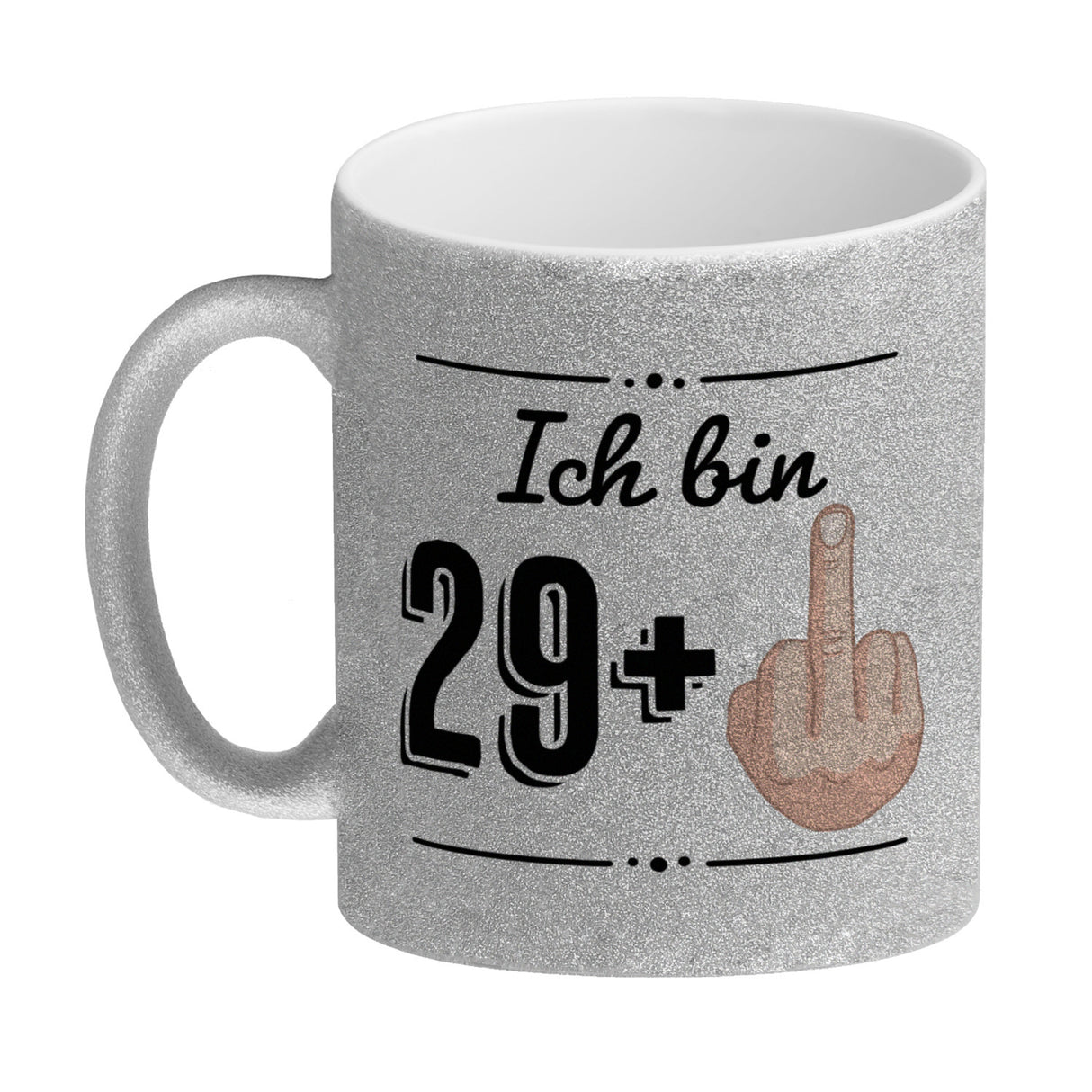 Kaffeebecher für den 30. Geburtstag mit Motiv: Mittelfinger