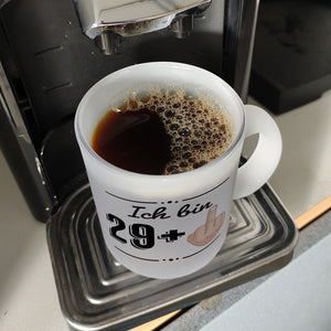 Kaffeebecher für den 30. Geburtstag mit Motiv: Mittelfinger