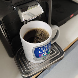 Witziger Kaffeebecher für den 44. Geburtstag mit Motiv: Gamer