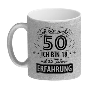 Witziger Kaffeebecher für den 50. Geburtstag mit Motiv: Erfahrung