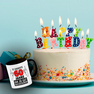 Witziger Kaffeebecher für den 60. Geburtstag mit Motiv: Gutes Aussehen
