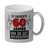 Witziger Kaffeebecher für den 60. Geburtstag mit Motiv: Gutes Aussehen