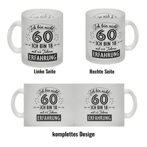 Witziger Kaffeebecher für den 60. Geburtstag mit Motiv: Erfahrung