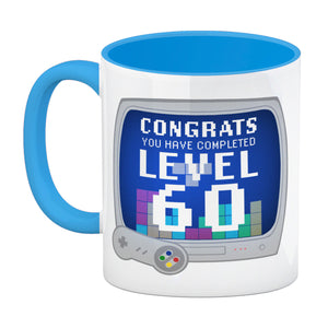 Witziger Kaffeebecher für den 60. Geburtstag mit Motiv: Gamer