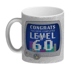 Witziger Kaffeebecher für den 60. Geburtstag mit Motiv: Gamer
