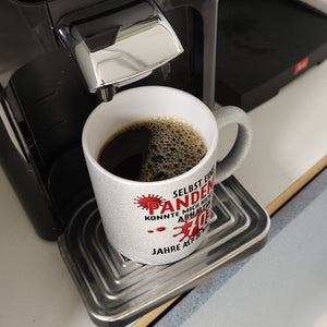 Witziger Kaffeebecher für den 70. Geburtstag mit Motiv: Pandemie