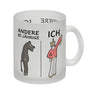 Witziger Kaffeebecher für den 80. Geburtstag mit Motiv: Andere und ich