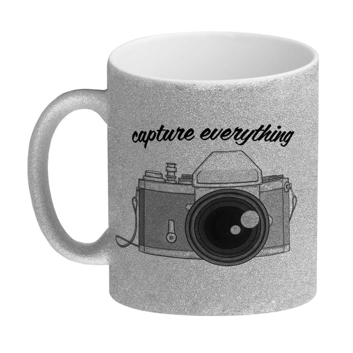 Capture everything Kaffeebecher mit Kamera Motiv für Fotografen