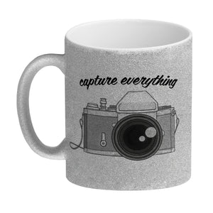 Capture everything Kaffeebecher mit Kamera Motiv für Fotografen