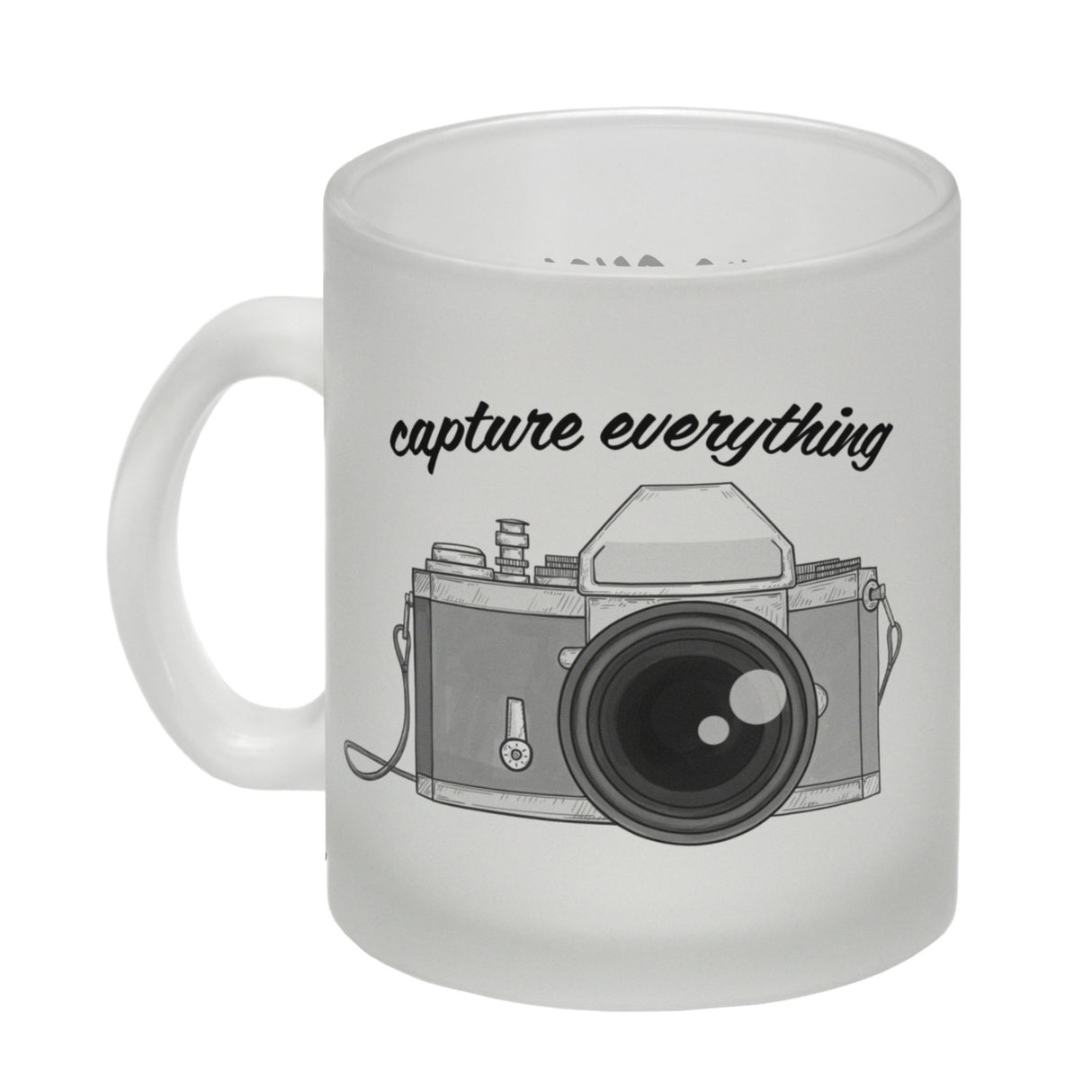 Capture everything Kaffeebecher mit Kamera Motiv für Fotografen