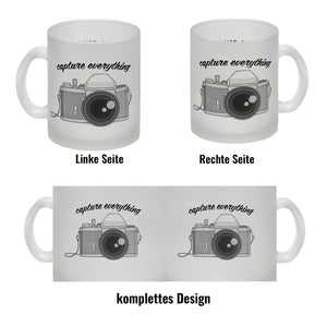 Capture everything Kaffeebecher mit Kamera Motiv für Fotografen