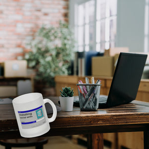 Installing social skills Kaffeebecher mit Computer Motiv