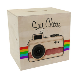 Say Cheese Spardose mit Retro Kameramotiv