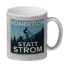 Kondition statt Strom Kaffeebecher für Fahrradfahrer