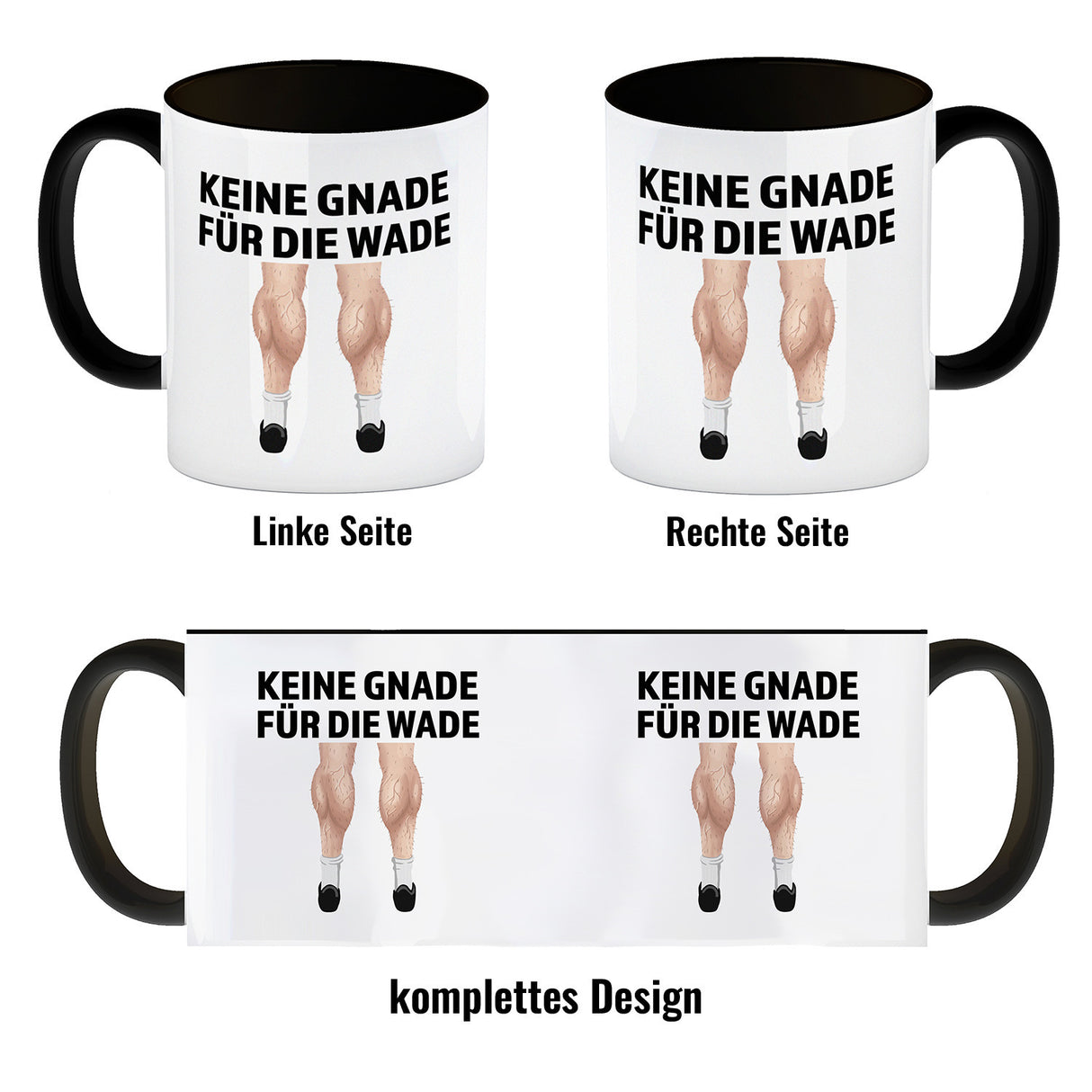 Keine Gnade für die Wade Kaffeebecher für Fahrradfahrer