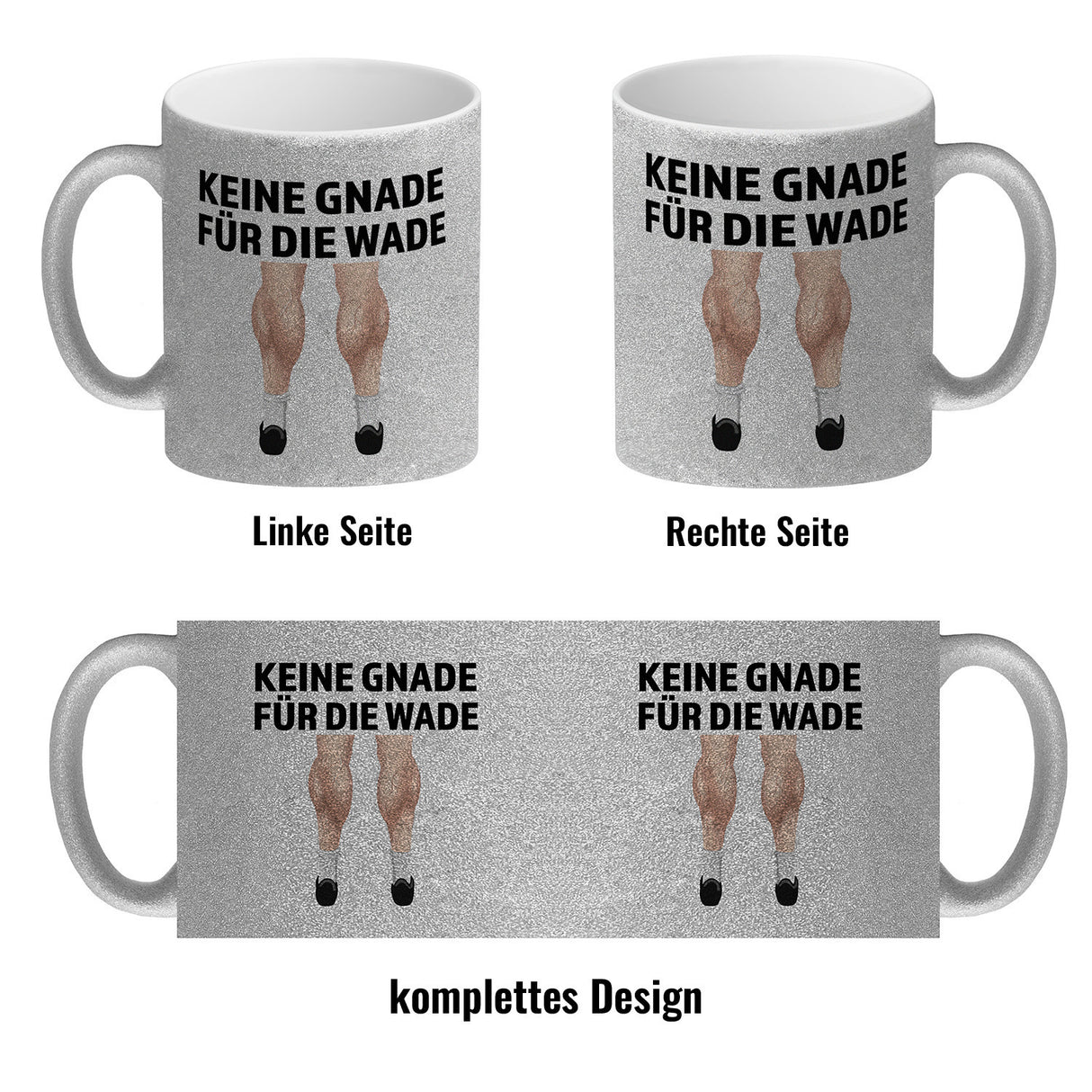 Keine Gnade für die Wade Kaffeebecher für Fahrradfahrer