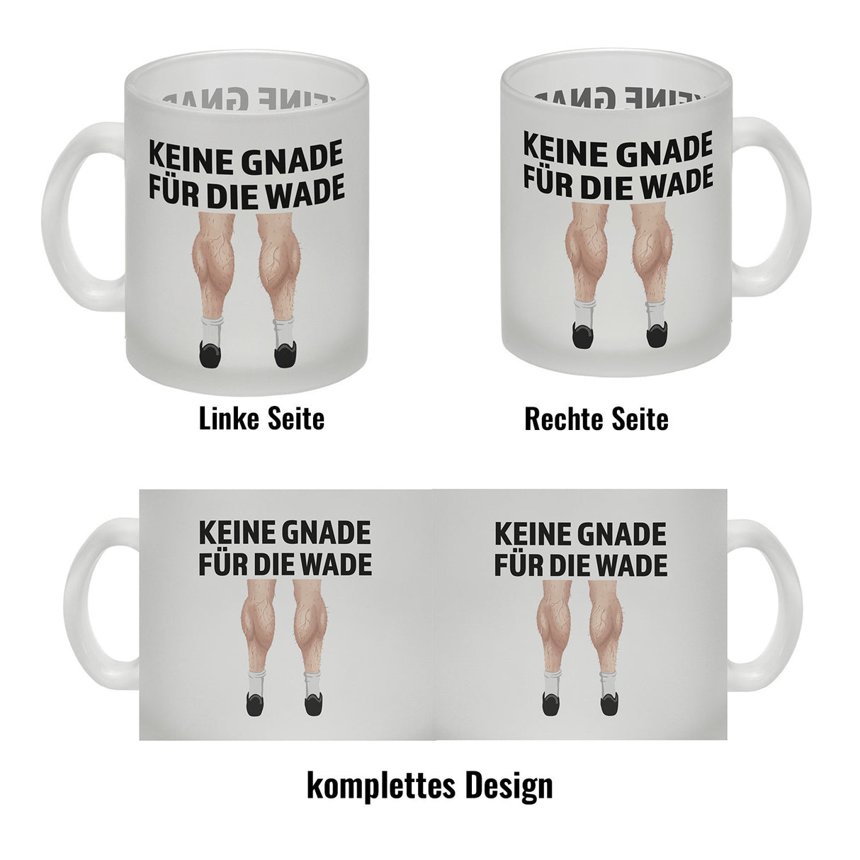 Keine Gnade für die Wade Kaffeebecher für Fahrradfahrer
