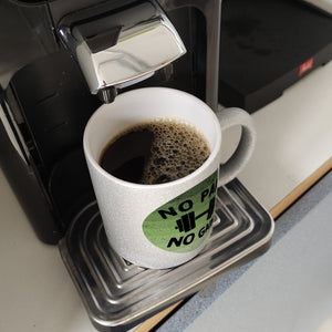 No pain no gain Fitness Kaffeebecher mit Hantel