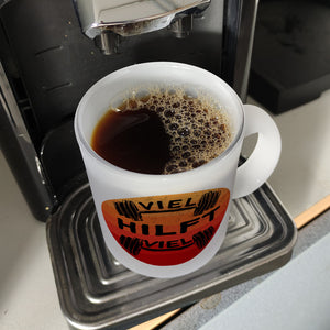Viel hilft viel Fitness Kaffeebecher für Sportler
